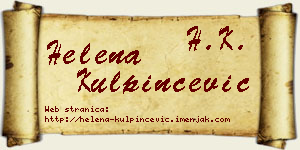 Helena Kulpinčević vizit kartica